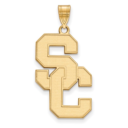 University of Southern California SC Pendant 1in 10k Yellow Gold