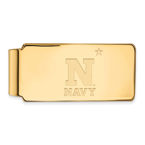 United States Naval Academy NAVY Money Clip 14k Yellow Gold