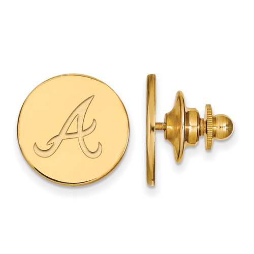 14kt Yellow Gold Atlanta Braves Lapel Pin