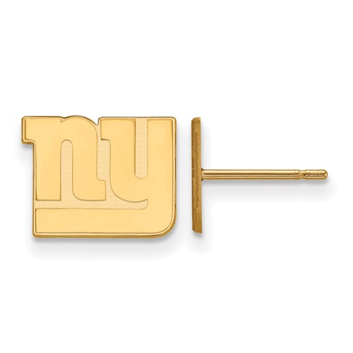10k Yellow Gold New York Giants Extra Small Logo Earrings 1Y006GIA