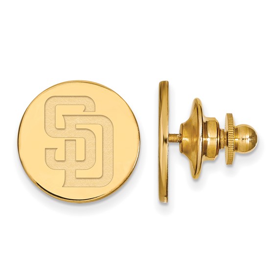 14k Yellow Gold San Diego Padres Lapel Pin