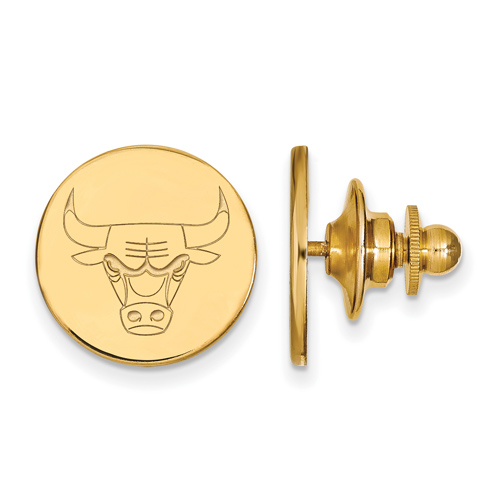 14k Yellow Gold Chicago Bulls Lapel Pin