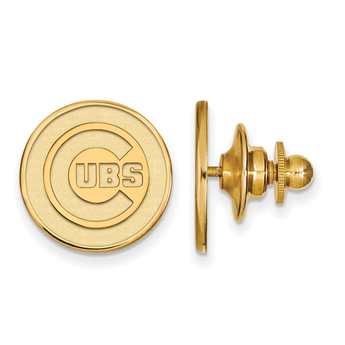 14kt Yellow Gold Chicago Cubs Lapel Pin