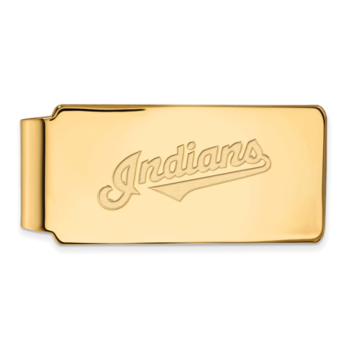10k Yellow Gold Cleveland Indians Money Clip