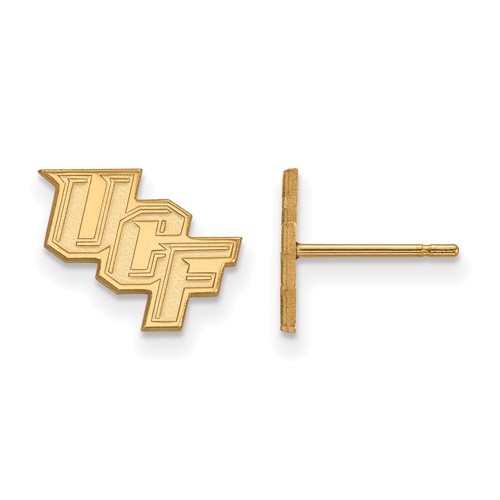 University of Central Florida Extra Small Earrings 14k Yellow Gold