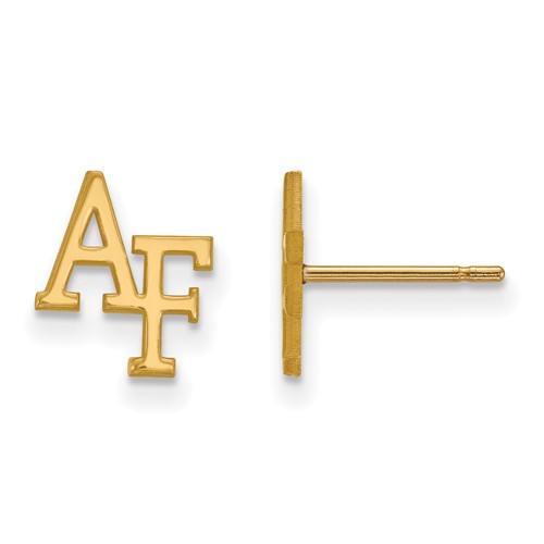 United States Air Force Academy Extra Small Earrings 14k Yellow Gold