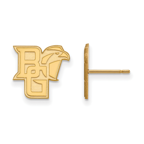 Bowling Green State Univ. Small Post Earrings 10k Yellow Gold