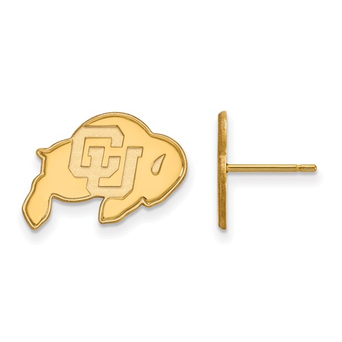 14k Yellow Gold University of Colorado Ralphie Earrings