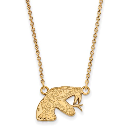 10k Yellow Gold Florida A&M University Small Necklace