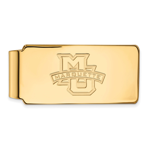 Marquette University Crest Money Clip 14k Yellow Gold