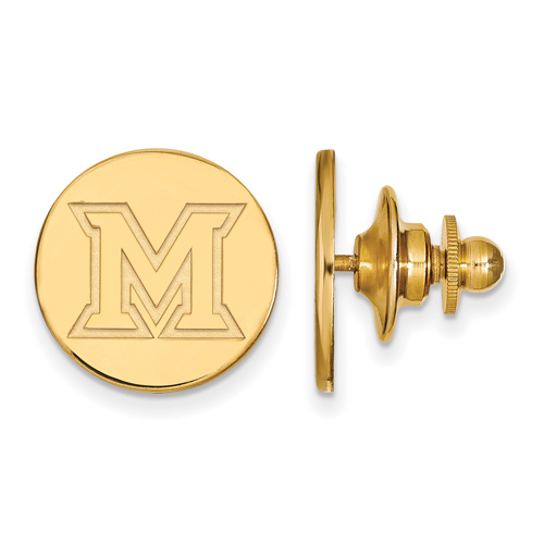 Miami University Lapel Pin 14k Yellow Gold