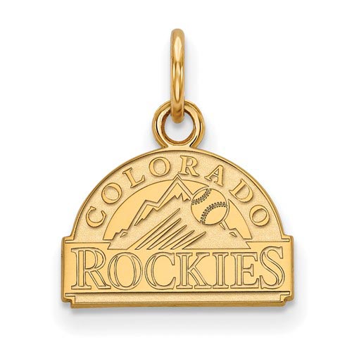 14k Yellow Gold 3/8in Colorado Rockies Arch Pendant