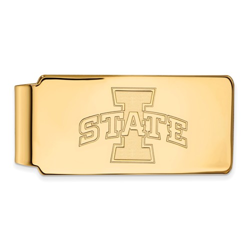 Iowa State University Money Clip 14k Yellow Gold