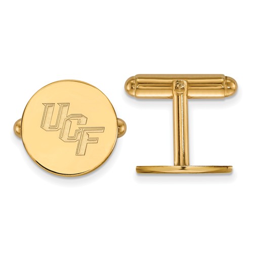 University of Central Florida Cuff Links 14k Yellow Gold