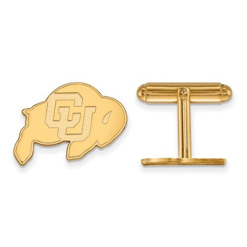 University of Colorado Buffalo Cuff Links 14k Yellow Gold
