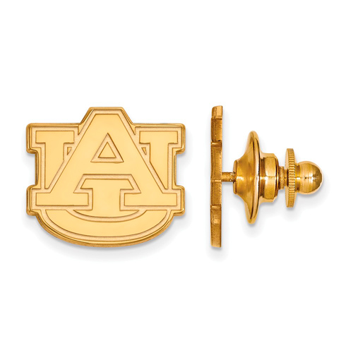 14kt Yellow Gold Auburn University Logo Lapel Pin