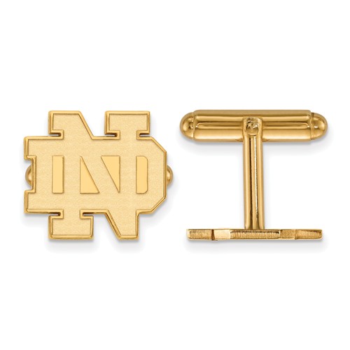 14k Yellow Gold University of Notre Dame Cuff Links