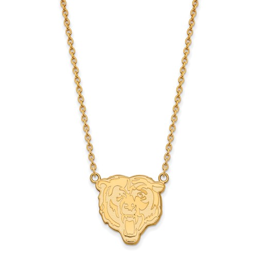 Chicago Bears Pendant Necklace 10k Yellow Gold