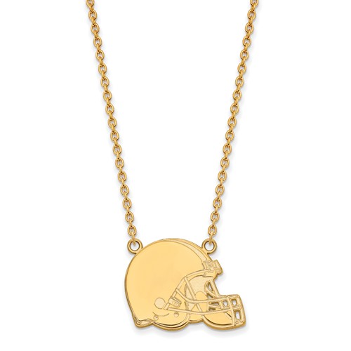 Cleveland Browns Pendant Necklace 10k Yellow Gold
