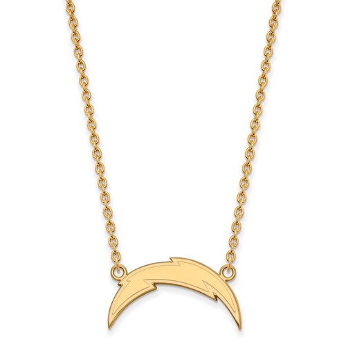 Los Angeles Chargers Pendant Necklace 14k Yellow Gold