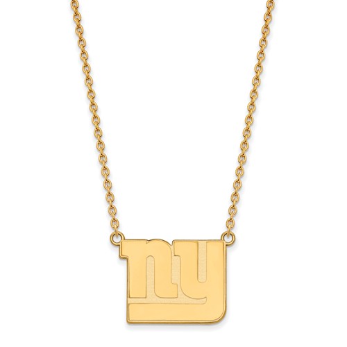 New York Giants Pendant Necklace 14k Yellow Gold