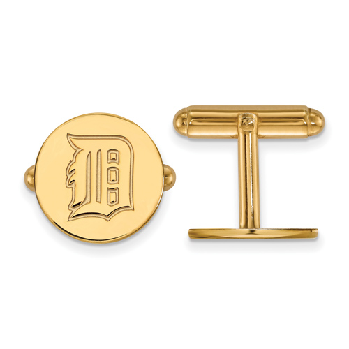 14kt Yellow Gold Detroit Tigers Cuff Links