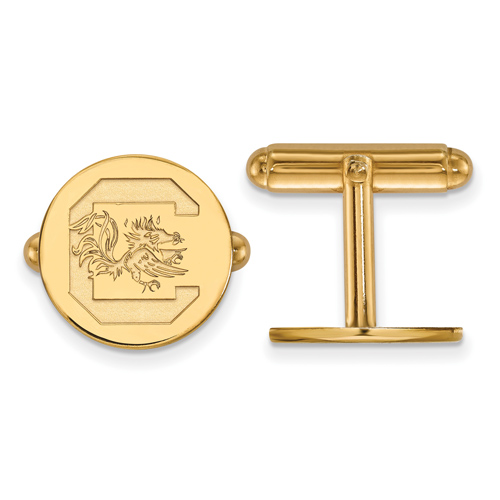 14kt Yellow Gold University of South Carolina Cuff Links