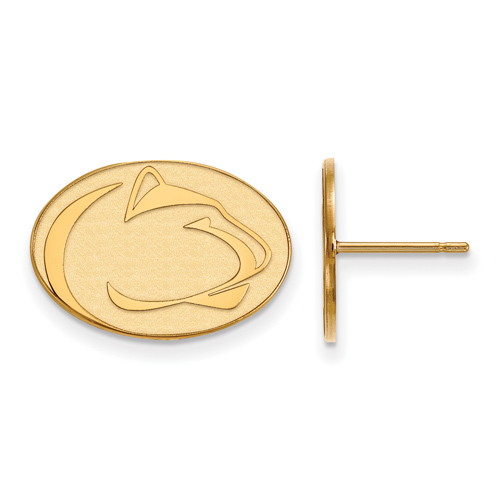 14kt Yellow Gold Penn State University Small Post Earrings