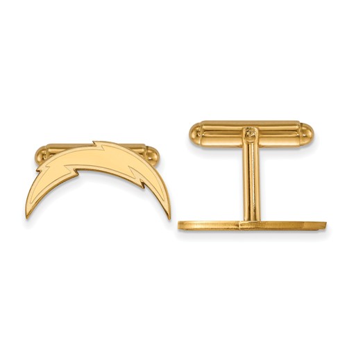Los Angeles Chargers Cuff Links 14k Yellow Gold