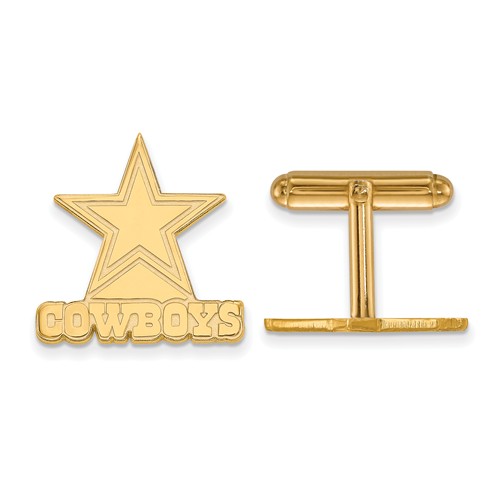 Dallas Cowboys Cuff Links 14k Yellow Gold