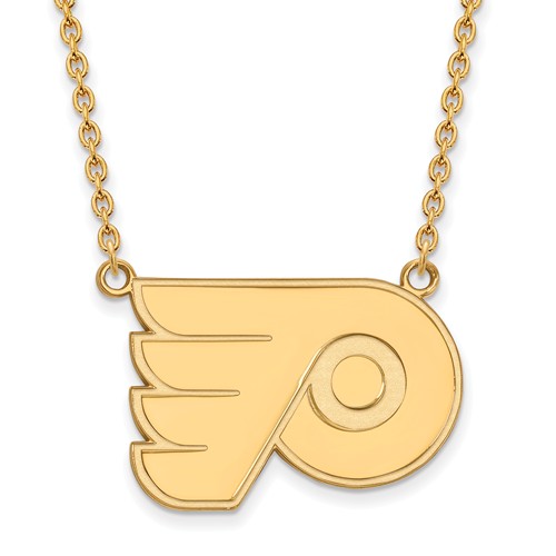 14k Yellow Gold Philadelphia Flyers Necklace