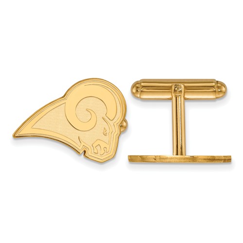 Los Angeles Rams Cuff Links 14k Yellow Gold