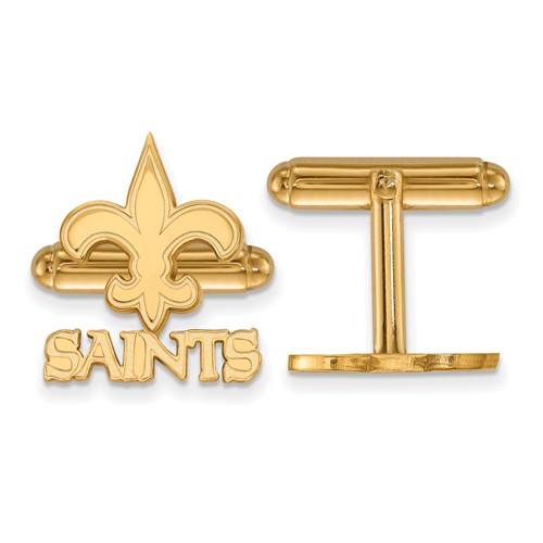 New Orleans Saints Cuff Links 14k Yellow Gold