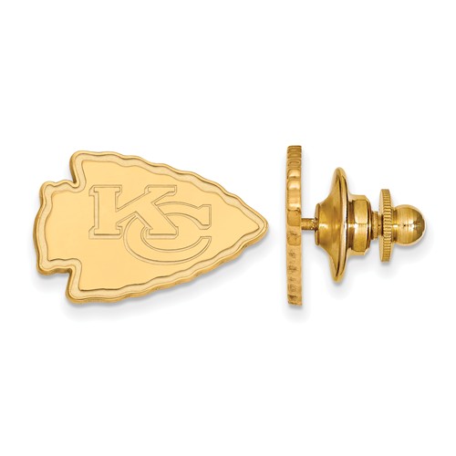 14k Yellow Gold Kansas City Chiefs Lapel Pin