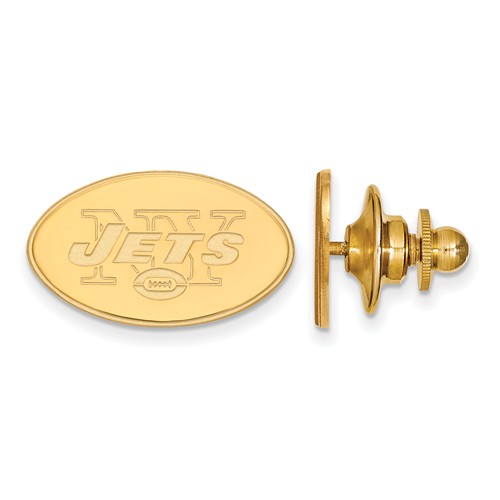 14k Yellow Gold New York Jets Lapel Pin