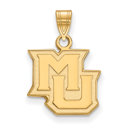 Marquette University MU Pendant Small 14k Yellow Gold