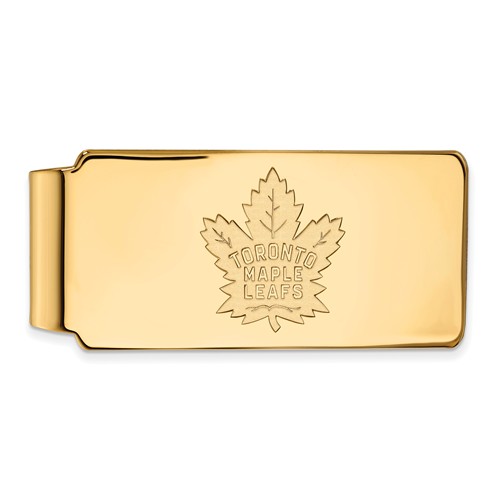 10k Yellow Gold Toronto Maple Leafs Money Clip