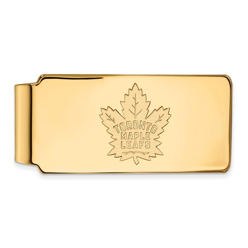 14k Yellow Gold Toronto Maple Leafs Money Clip