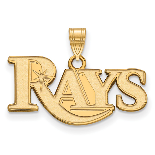 14k Yellow Gold 3/8in Tampa Bay Rays Pendant