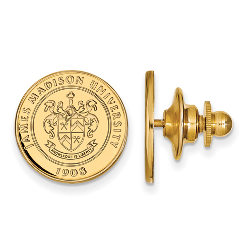14k Yellow Gold James Madison University Crest Lapel Pin