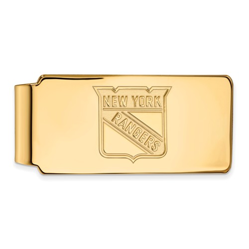 10k Yellow Gold New York Rangers Money Clip