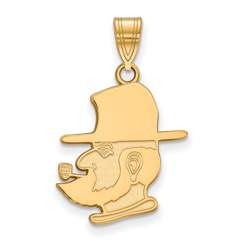 Appalachian State University Yosef Pendant 3/4in 10k Yellow Gold