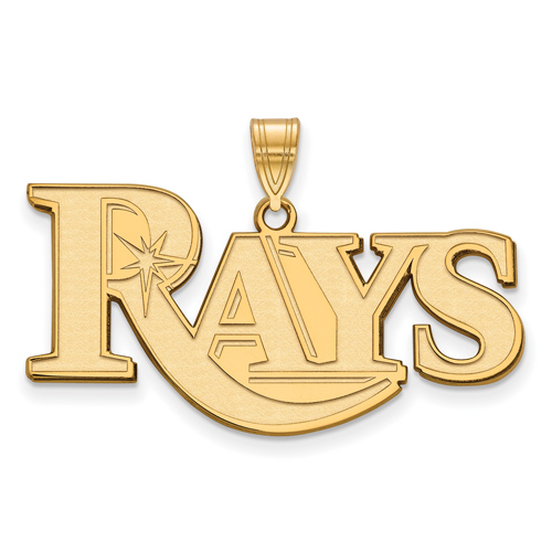 10k Yellow Gold Large Tampa Bay Rays Pendant