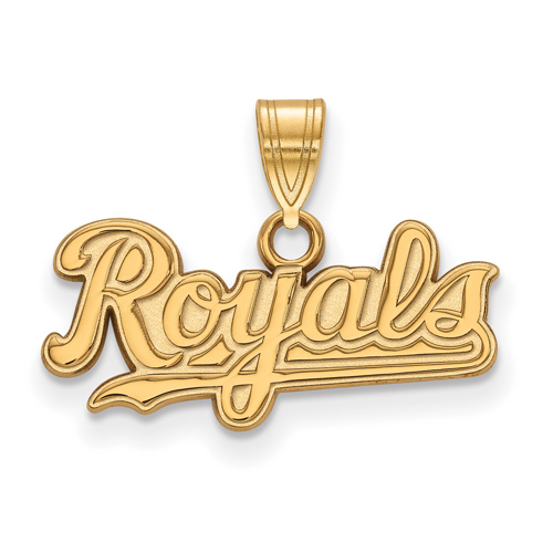 14kt Yellow Gold 3/8in Kansas City Royals Pendant