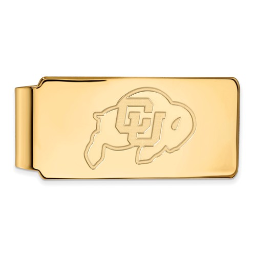 University of Colorado Money Clip 10k Yellow Gold