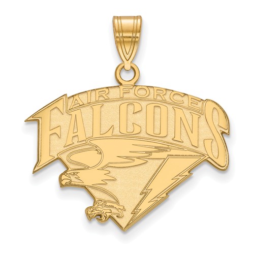 United States Air Force Academy Falcons Pendant 3/4in 10k Yellow Gold