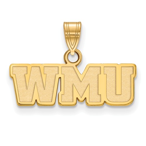 14k Yellow Gold Western Michigan University WMU Charm