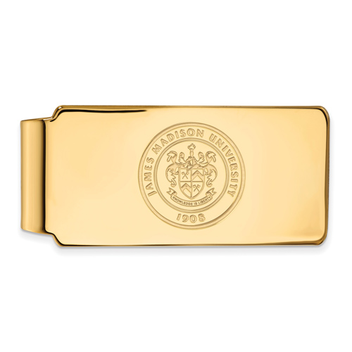10k Yellow Gold James Madison University Money Clip