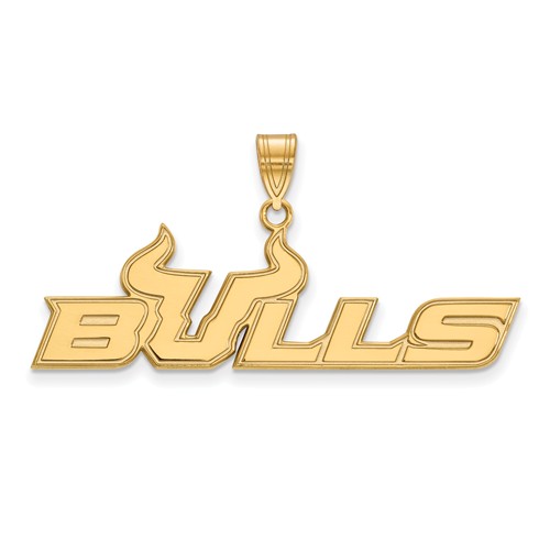 14k Yellow Gold University of South Florida Bulls Pendant