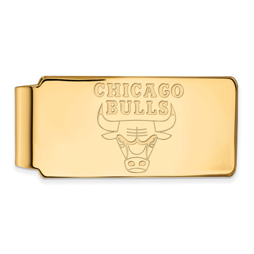 14k Yellow Gold Chicago Bulls Money Clip